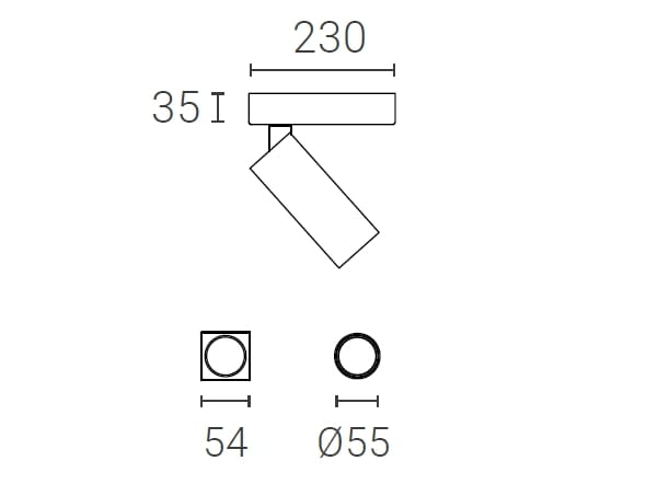 Регулируемый потолочный металлический светодиодный прожектор ZAVA K CEILING JOITED ARCH-00127059 - Вид №1