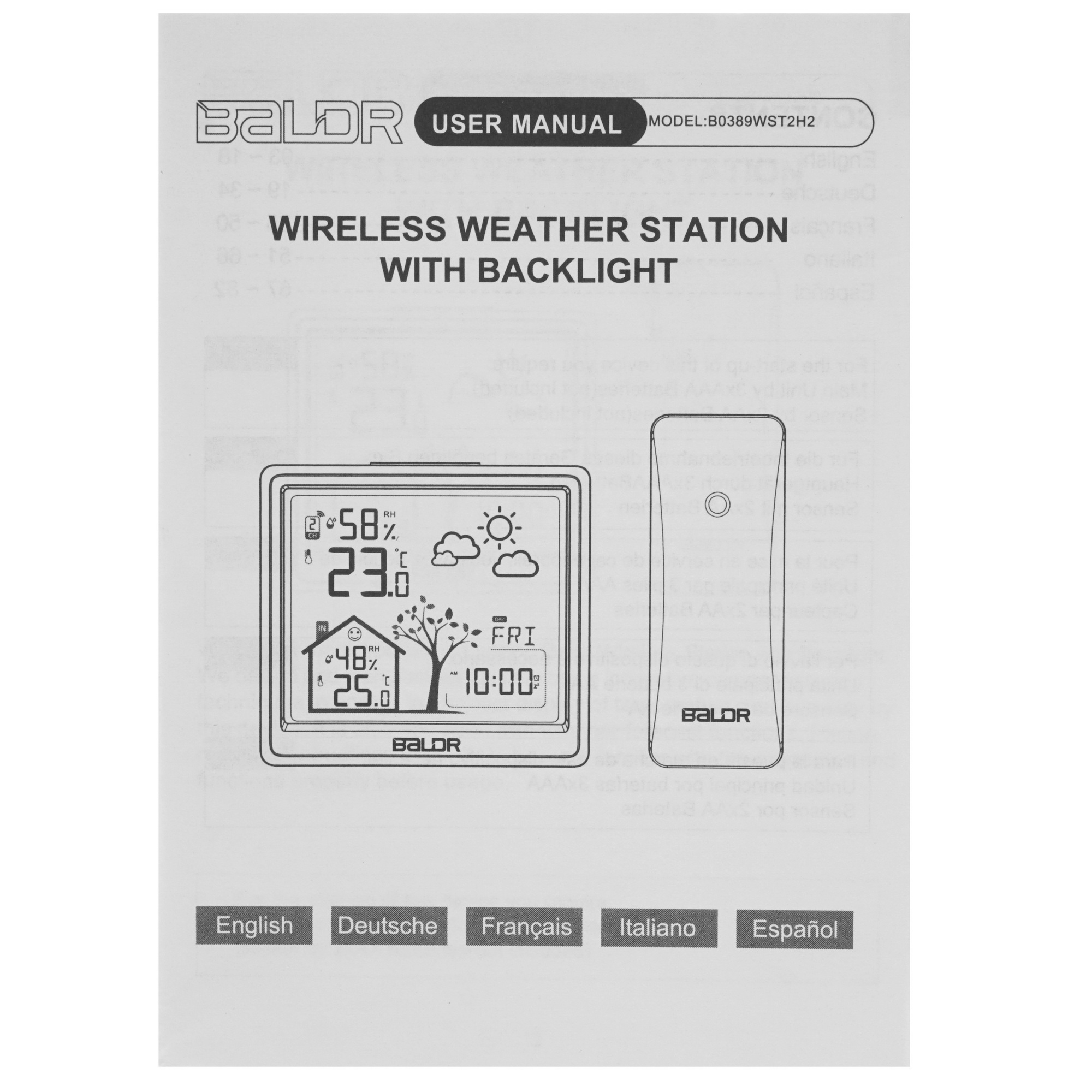 5080204 Метеостанция BALDR B0389WST2H2 STDN-0144389 - Вид №9