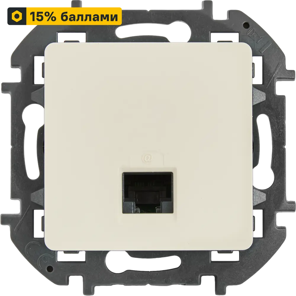 Розетка компьютерная LEXMAN Lilian RJ45 Cat 5e для скрытого монтажа 86761365