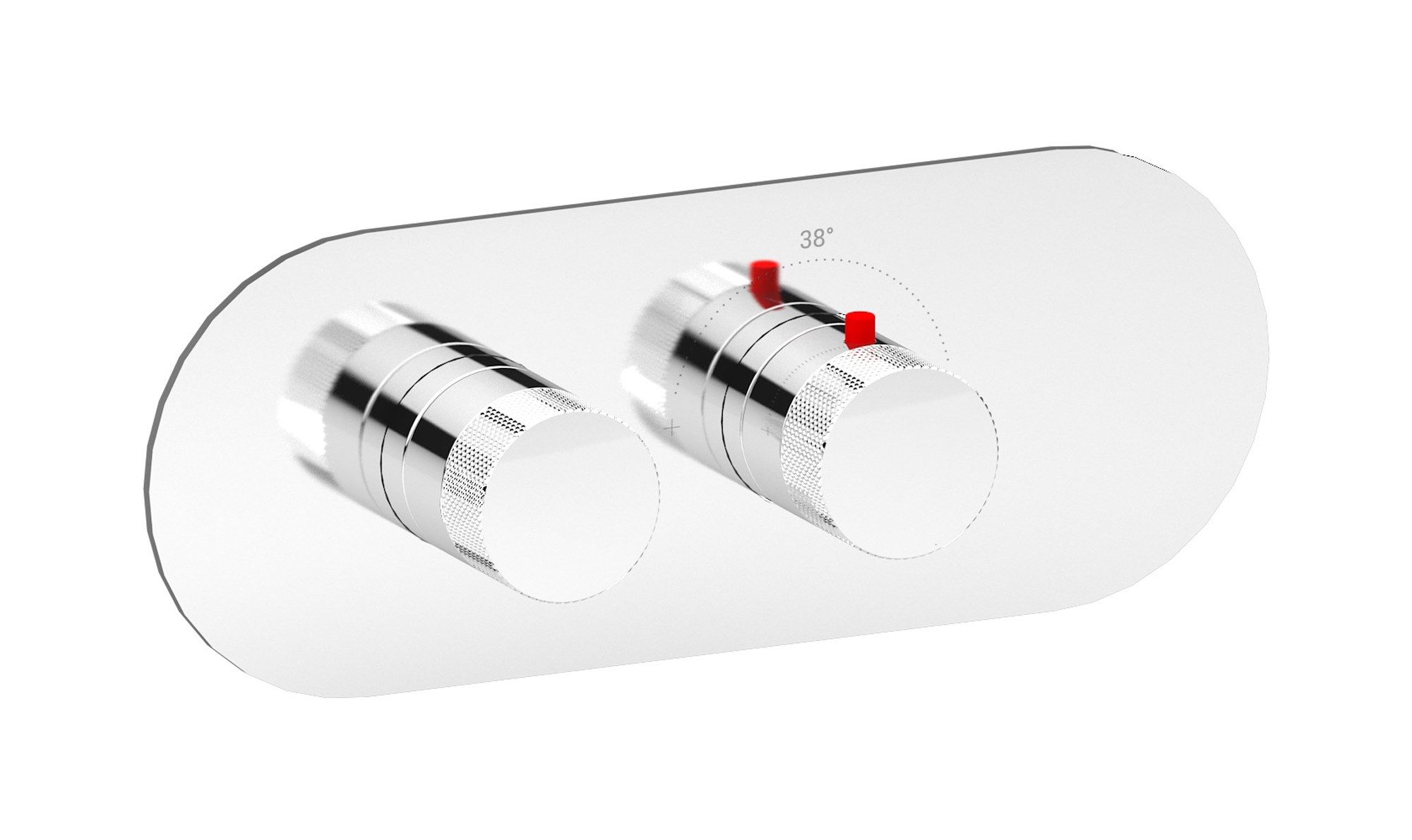 Термостатический смеситель для душа с 2 отверстиями IB Aqua ARCH-00095126 - Вид №4