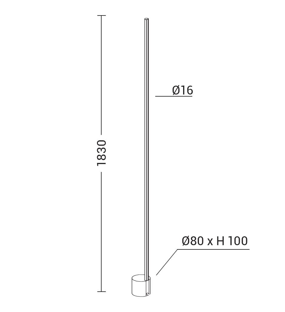 Алюминиевый светодиодный торшер Rossini Illuminazione Daisho EVO ARCH-00066414 - Вид №6
