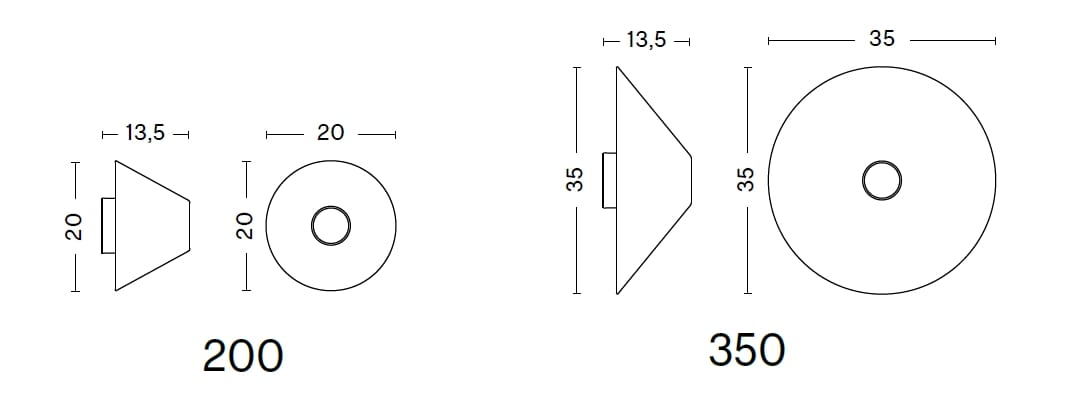 ПММА настенный светильник / потолочный светильник Hay ONO FLUSH MOUNT LAMP ARCH-00061405 - Вид №18