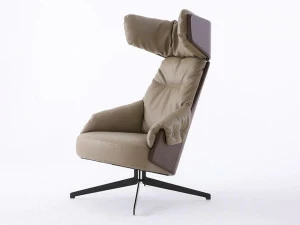 Grado Design Кожаное вращающееся кресло с подголовником Lord Lod-ch-01