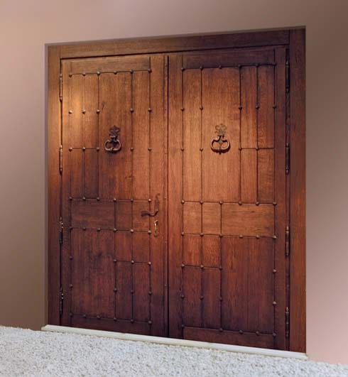 Дубовая входная дверь для экстерьера Carminati деревянные входные двери и двери ARCH-00031041 - Вид №2