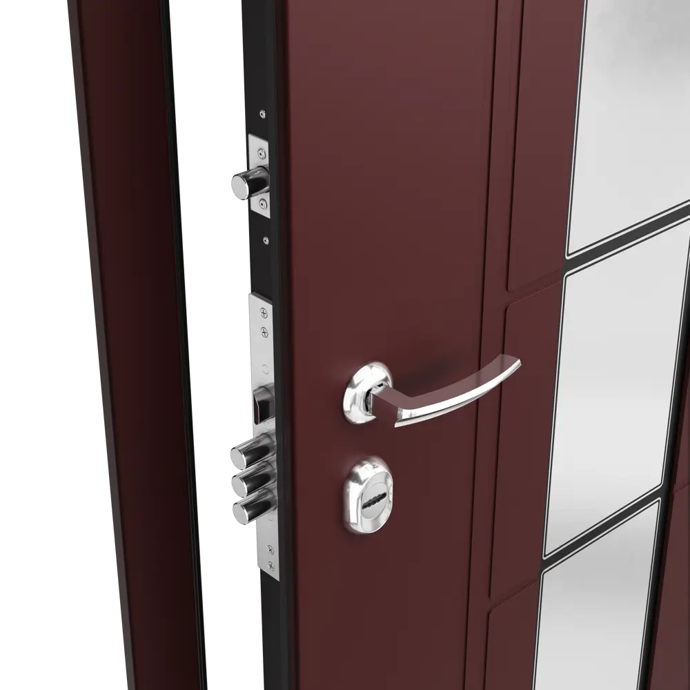 Дверь металлическая Термо РР Стекло, 950 мм, левая, цвет серый TOREX STLM-2129658 - Вид №1