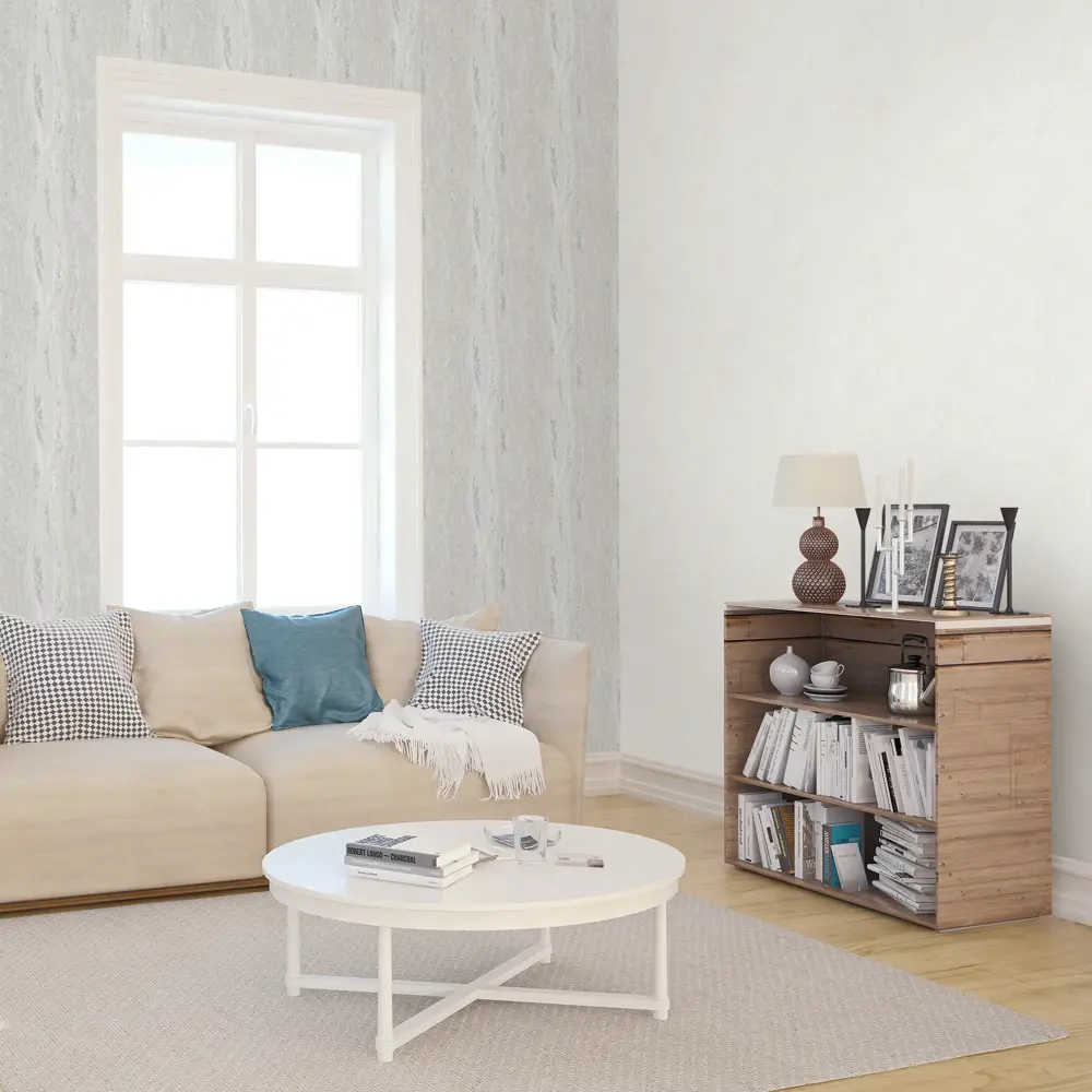 Обои флизелиновые Victoria Stenova Kamchatka белые 1.06 м VS281351 STLM-2073897 - Вид №3