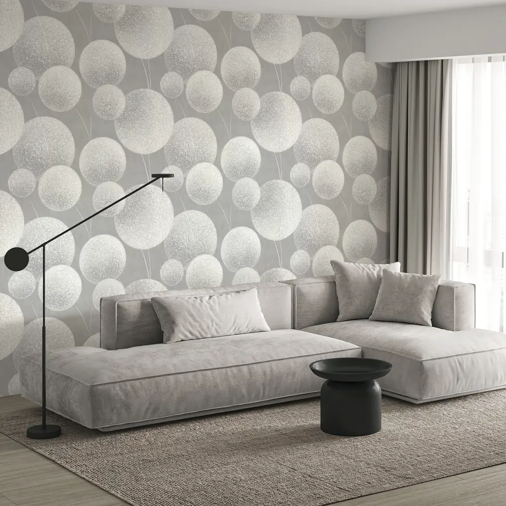 Обои флизелиновые Wall Decor Элис серые 1.06 м 75240-41 STLM-2055003 - Вид №4