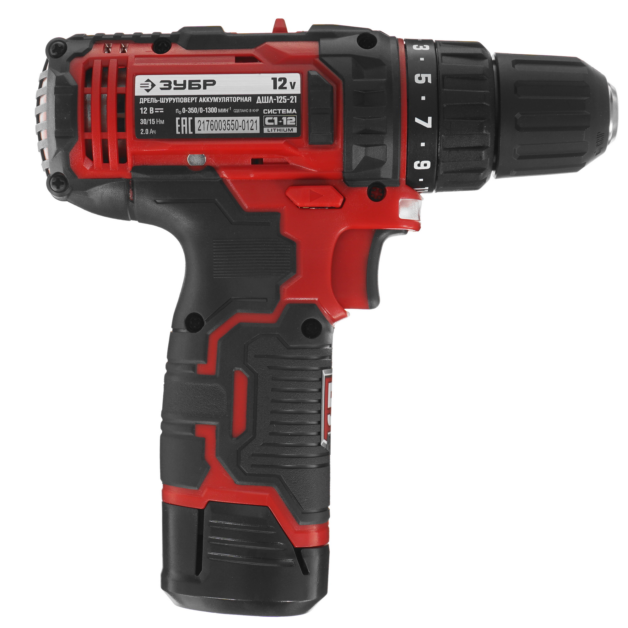 Дрель-шуруповерт Зубр ДШЛ-125-21 С1-12 12V 9909105 STDN-0030878 - Вид №1