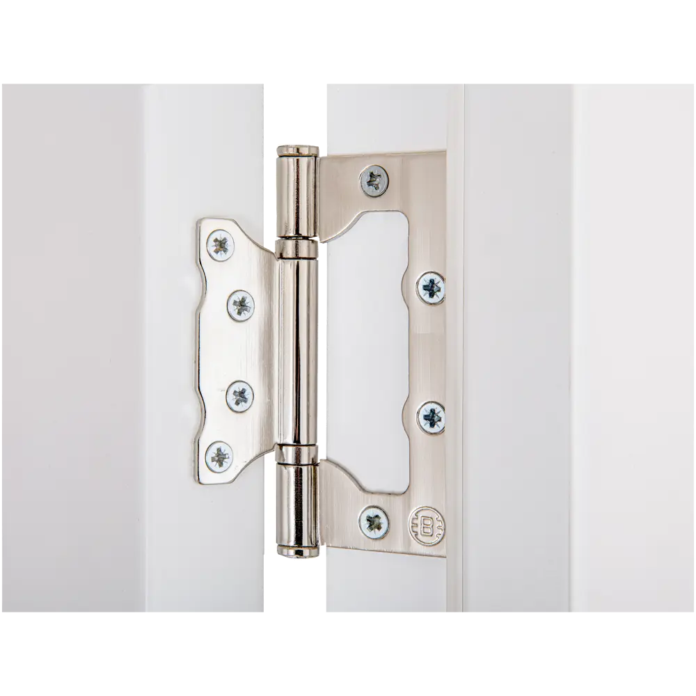Дверь межкомнатная со стеклом Классико-43 60x200 см Hardflex белый с замком и петлями PORTIKA STLM-2210083 - Вид №3