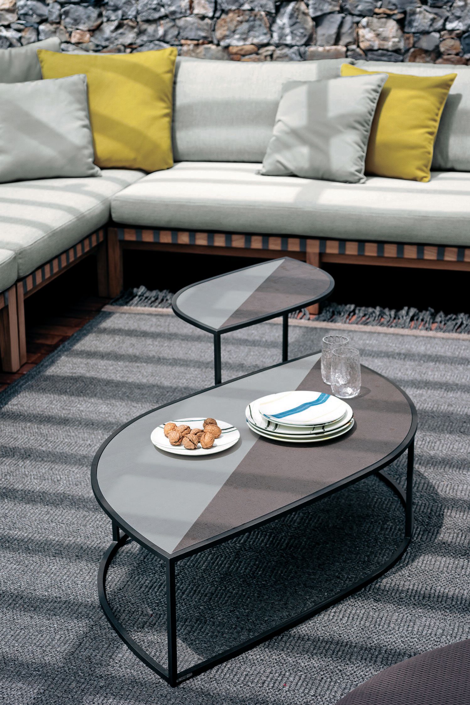 Высокий садовый стол из керамогранита RODA ARCH-00046226 - Вид №5