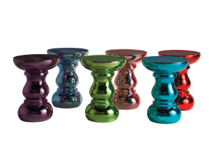 Высокий круглый стол из смолы