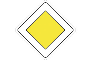 17440302 Дорожный знак Главная дорога 2.1 2-го типоразмера, пленка тип Б ПРОТЭКТ