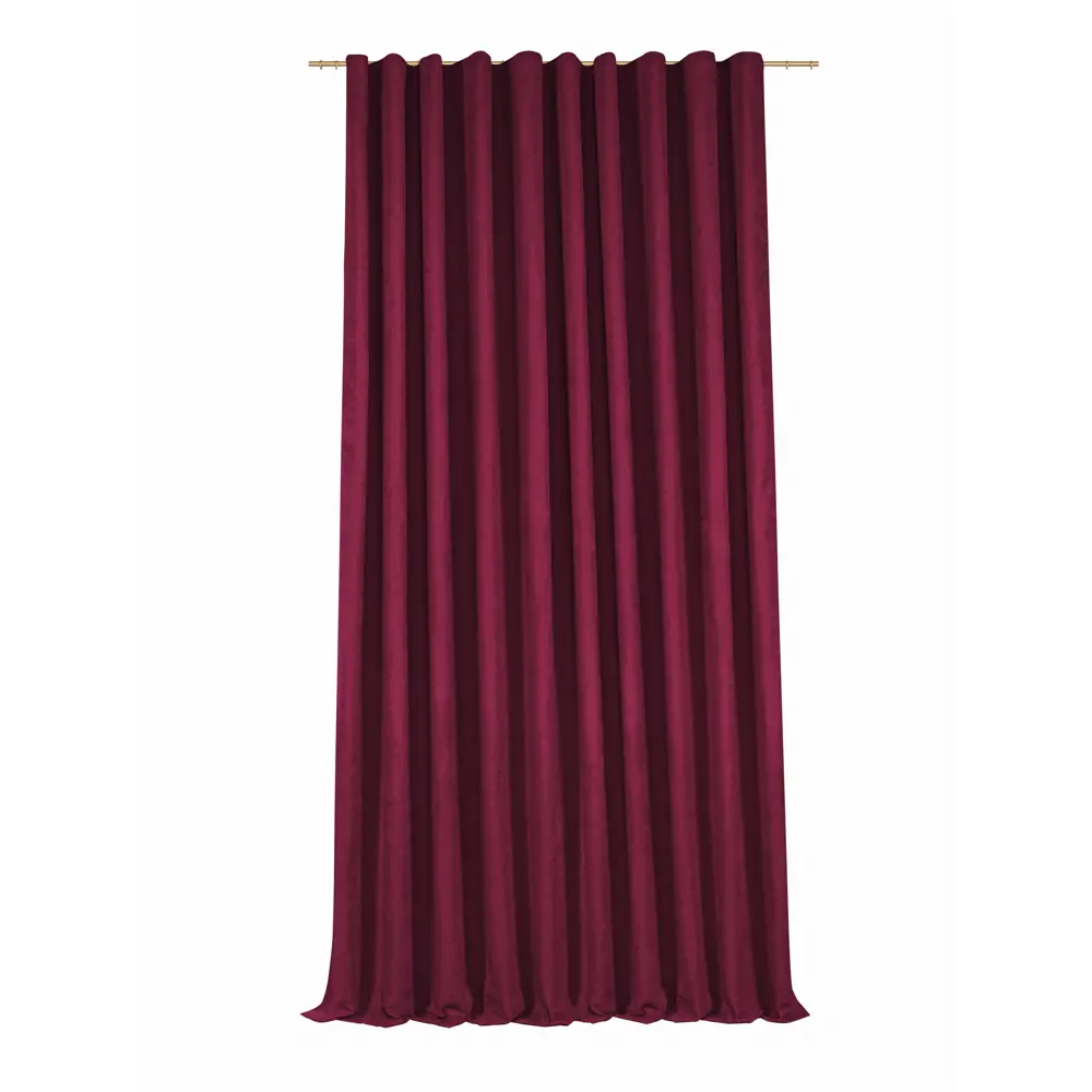 Штора на ленте Рим 160x270 см цвет бордо MIAMOZA STLM-2032449 - Вид №2