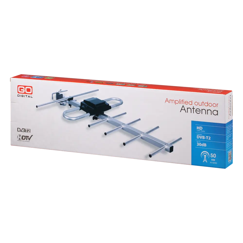 Антенна телевизионная наружная AV 4290 с усилителем GODIGITAL STLM-2045453 - Вид №9