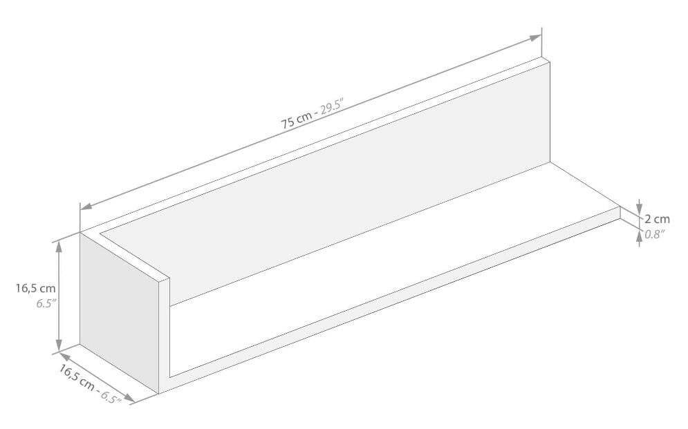 Меламиновая полка Mobili Fiver Luxury ARCH-00061571 - Вид №5