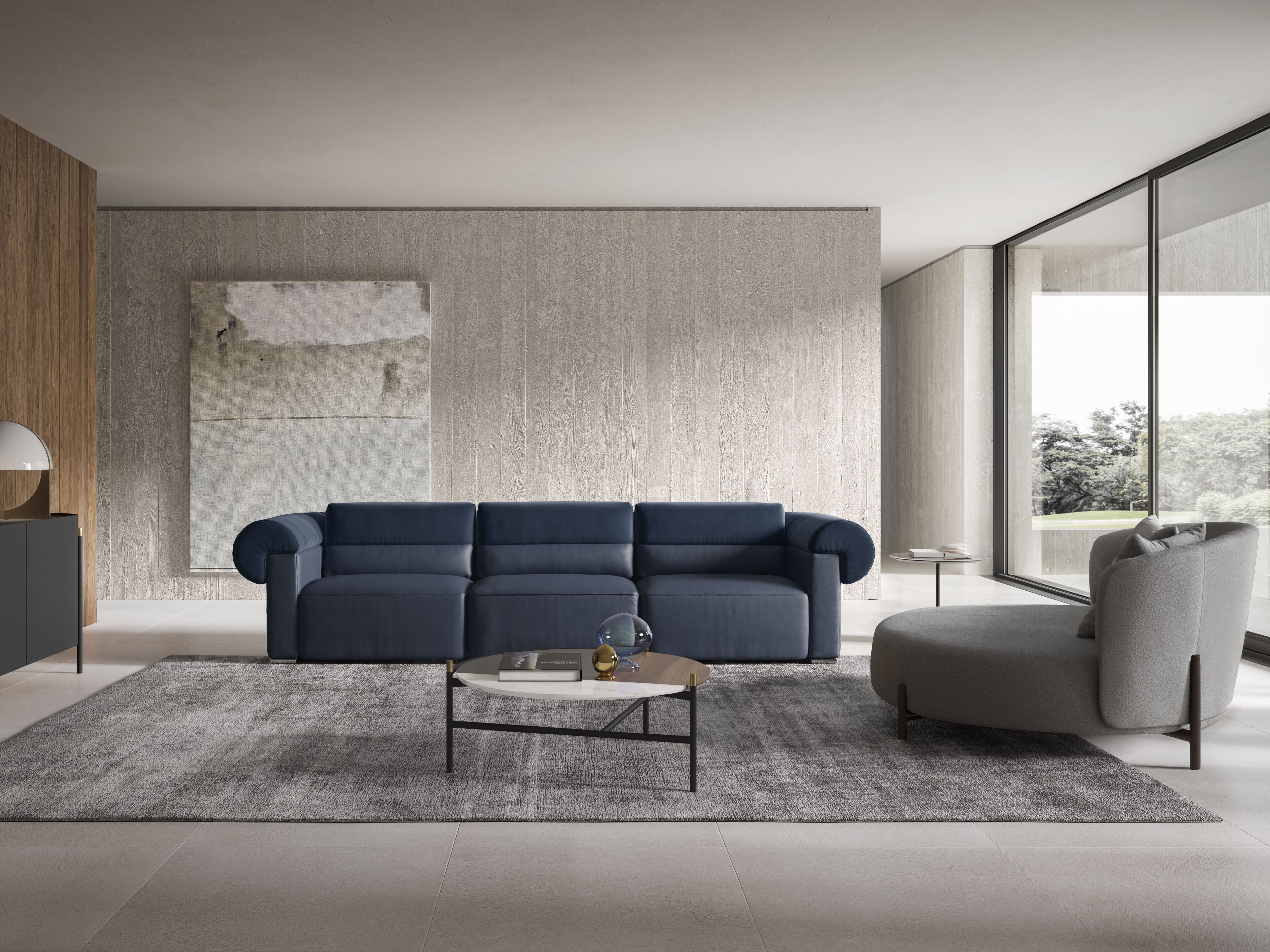 Кожаный диван Natuzzi Italia NEW CLASSIC ARCH-00073424 - Вид №6