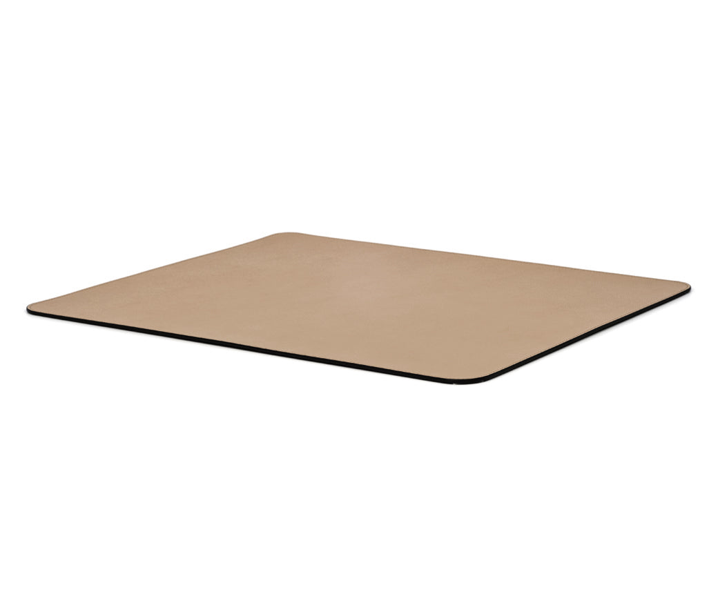 Прямоугольная подставка для столовых приборов с закругленными углами - 50x40 см / зернистая кожа_темно-серый