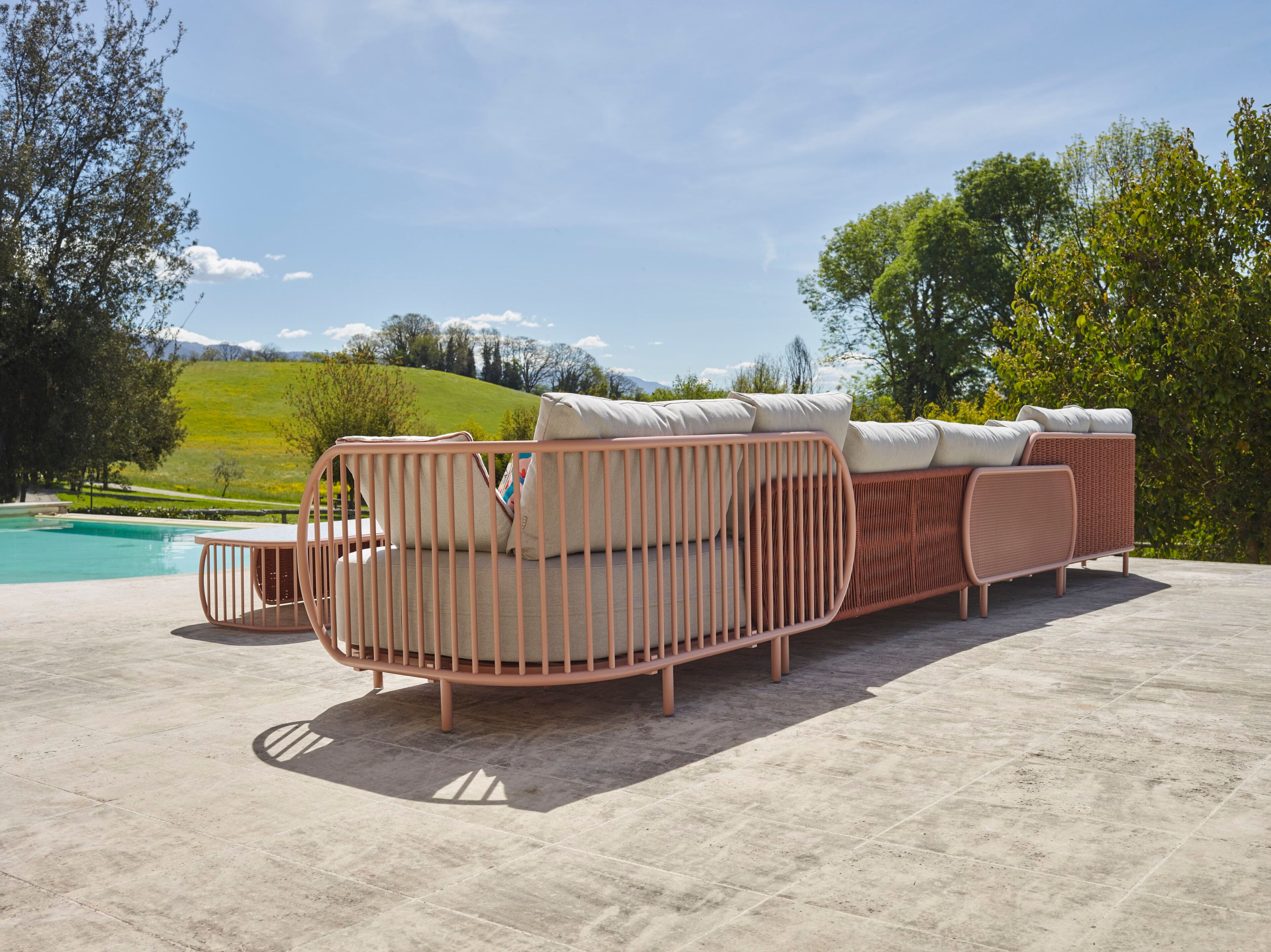 2-местный алюминиевый и Sunbrella® садовый диван YAAZ Ova ARCH-00035718 - Вид №5