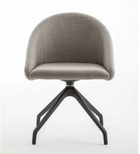 Luxy Вращающееся кресло из ткани с подлокотниками Bloom 4blfn58, 4blfb60