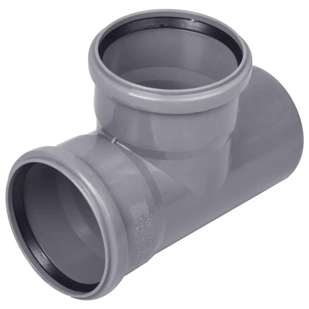 Тройник канализационный ПОЛИТЭК 110x110/87° для горячих стоков 11012189 STLM-0001063