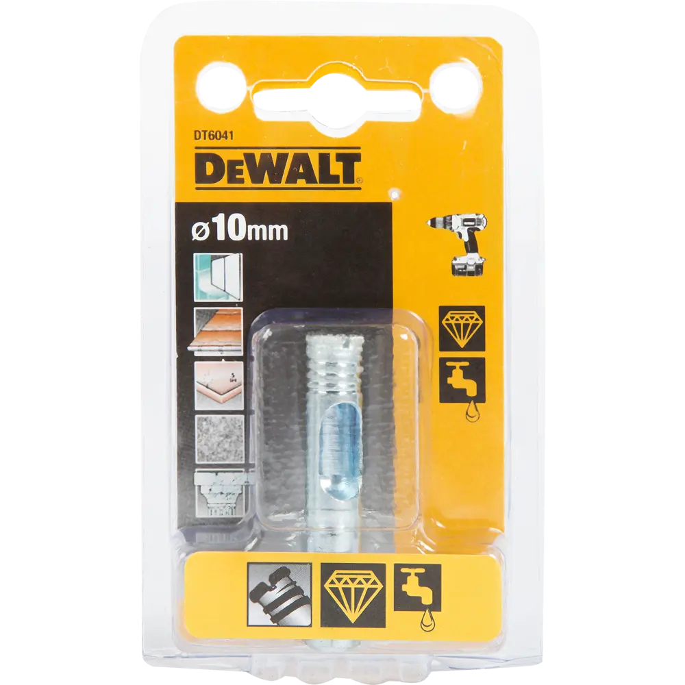 Сверло трубчатое алмазное по стеклу и керамике Dewalt DT6041 10 мм STLM-2185769 - Вид №3
