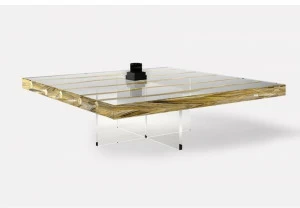 MORADA Квадратный журнальный столик из дерева и стекла Floating liana Floating liana ct