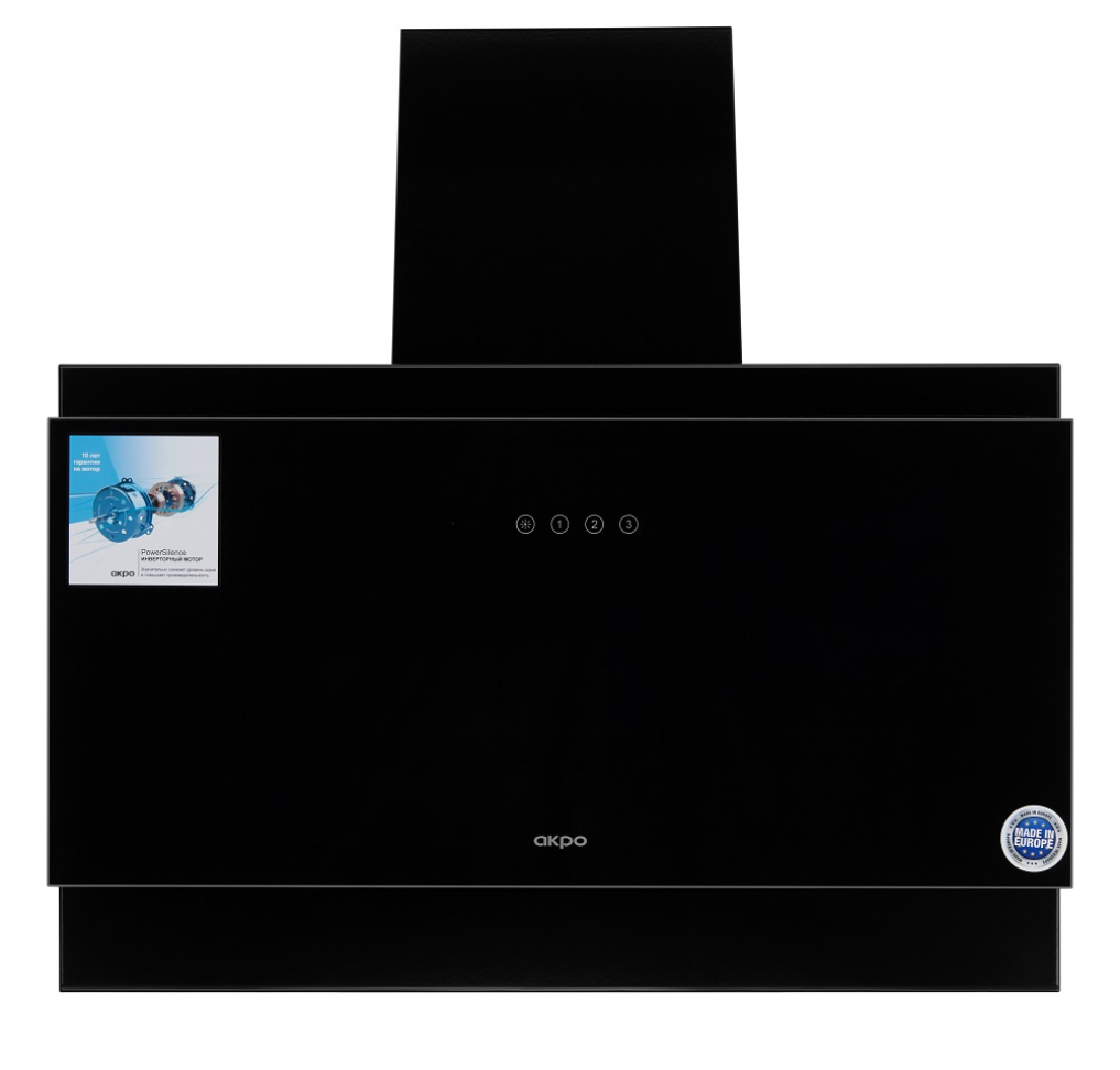 9104416 Вытяжка наклонная Akpo WK-11 Aura 60 черный/черный STDN-0015899 - Вид №1