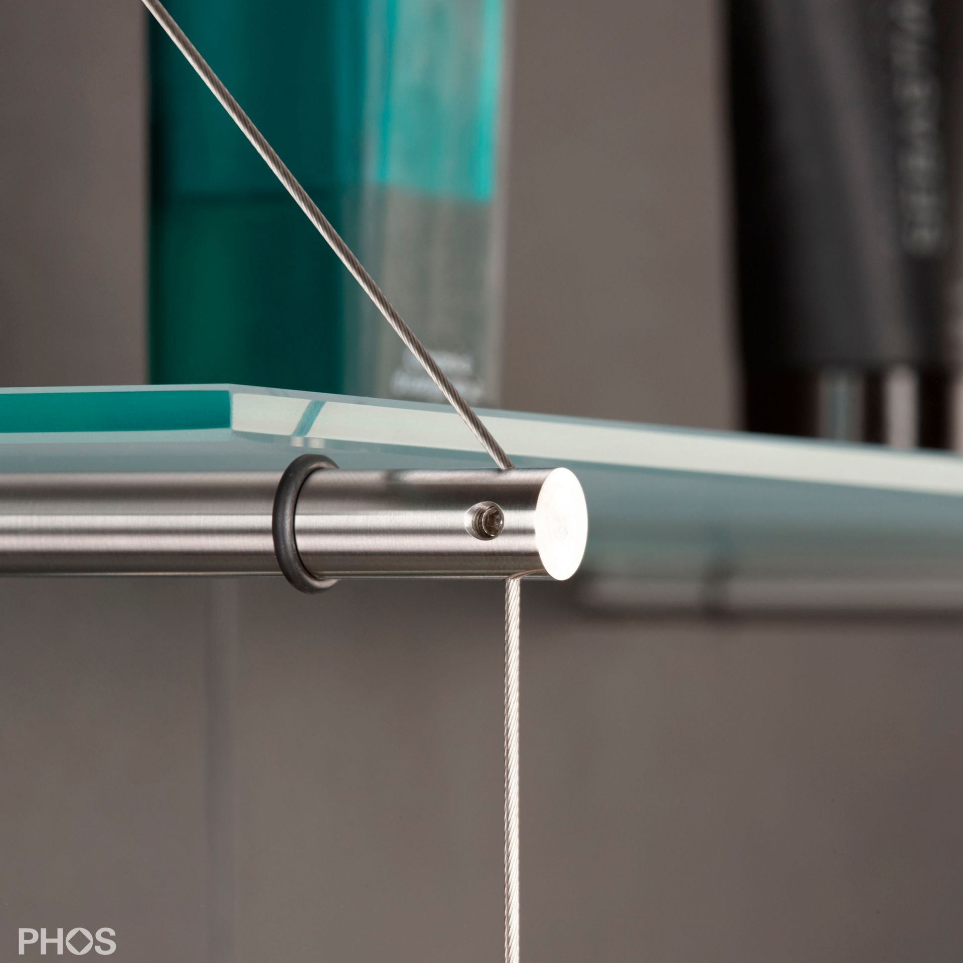 RST260-2 Стеклянная полка с 2 стеклянными полками PHOS  - Вид №1