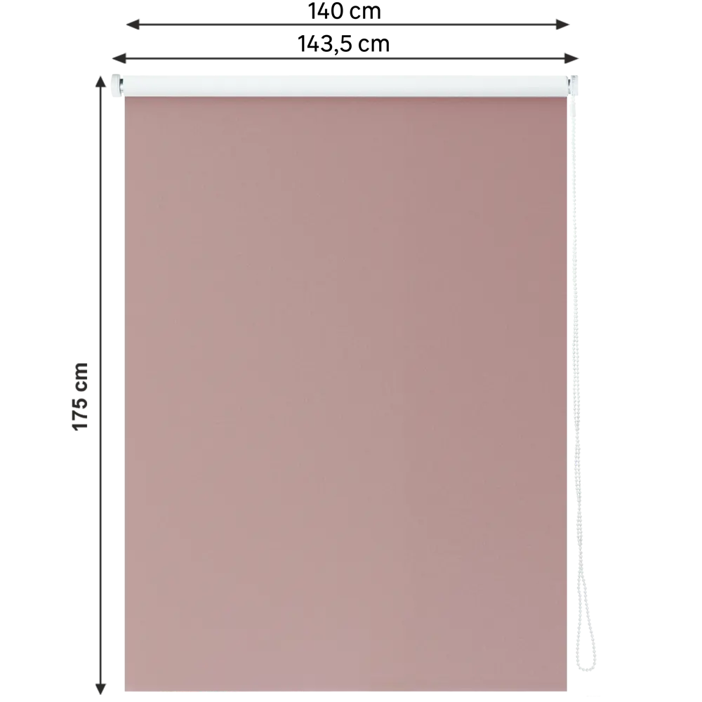 Штора рулонная блэкаут Inspire Santos 140x175 см сиреневая Santal 4 STLM-2061274 - Вид №1