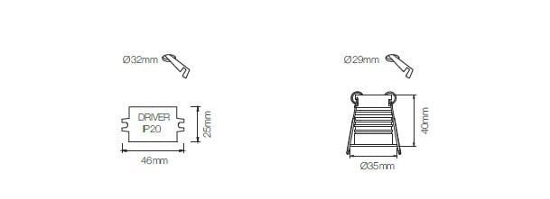 Утопленный алюминиевый светодиодный наружный прожектор BENEITO FAURE Pulsar ARCH-00143170 - Вид №2
