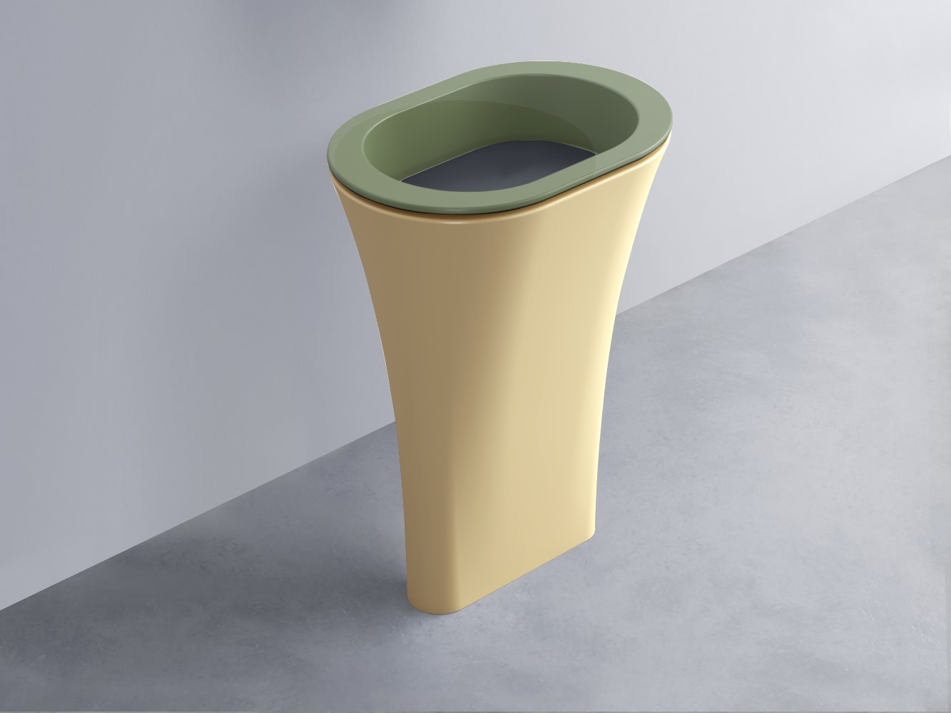 AMLA65-AG+AMPILO-BA+AMCOLO-CN Раковина Amedeo Ovale отдельностоящая cielo Enjoy + Amedeo Ceramica Cielo