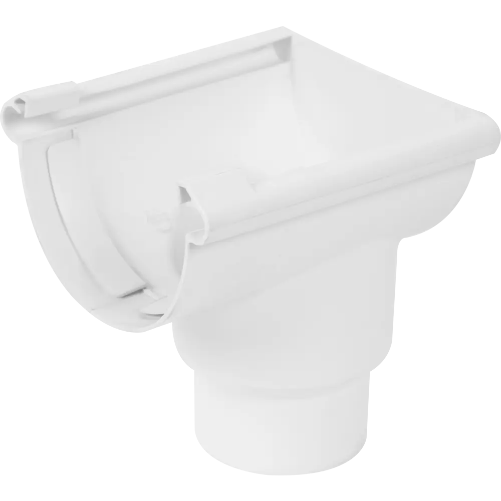 Воронка желоба торцевая универсальная цвет белый MUROL STLM-2198603