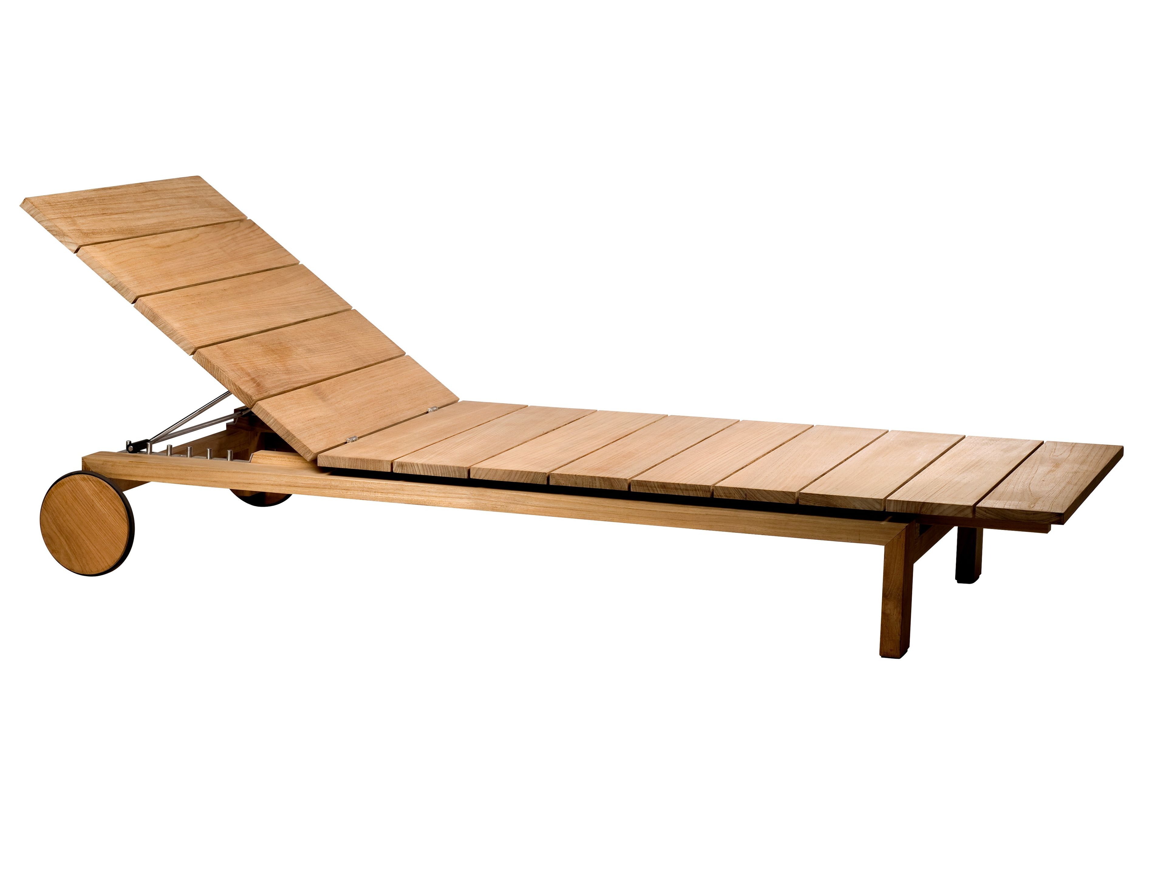 Садовая кровать с откидной спинкой из тикового дерева TRIBÙ Kos ARCH-00146292