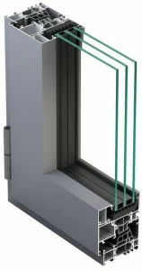 METRA Распашное окно из алюминия