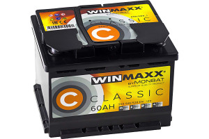19838914 Автомобильная аккумуляторная батарея WINMAXX CLASSIC 60 Ач, 520 А, обратная MW6052L20 MONBAT