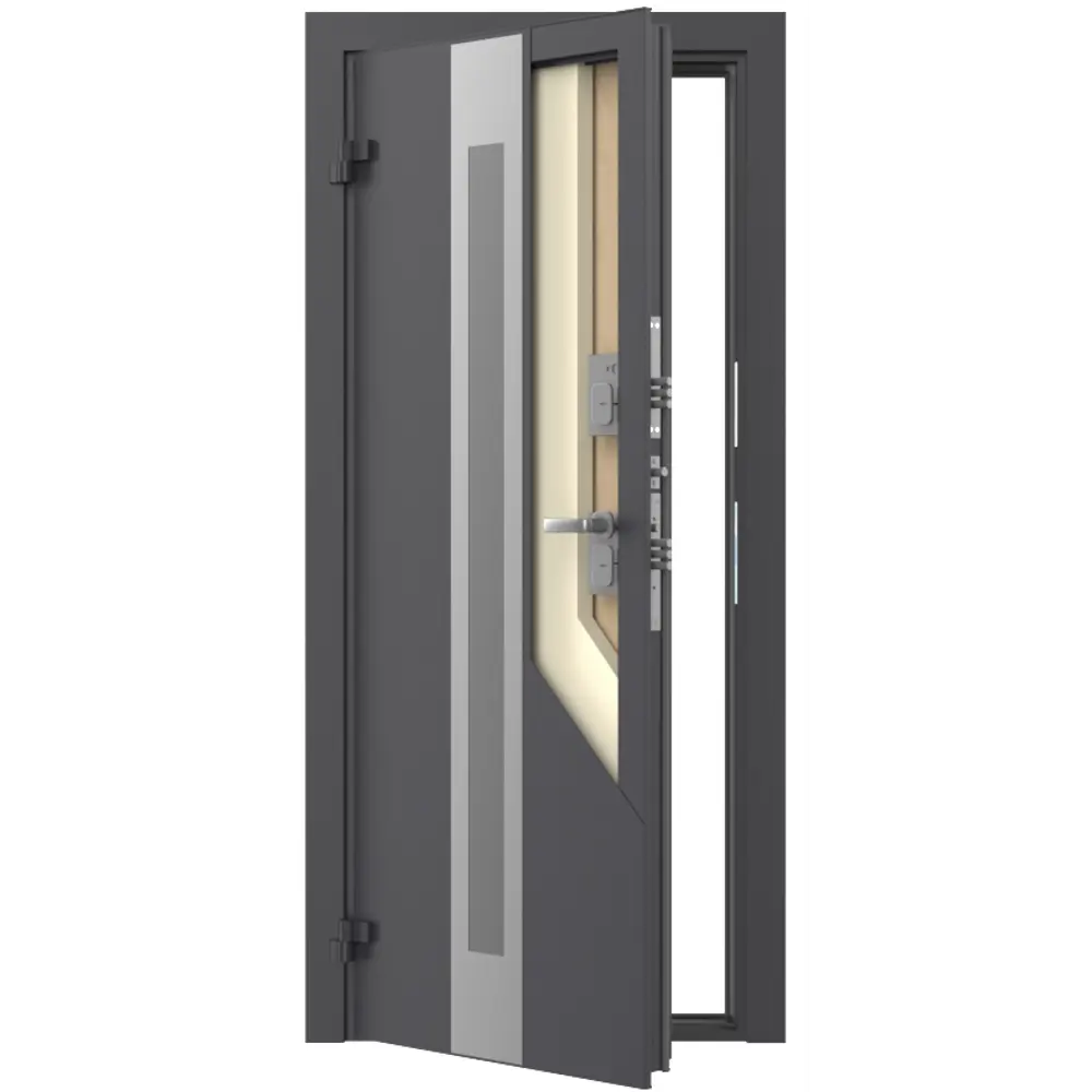 Дверь входная металлическая Термо 98x205 см левая вуд тангент белый DOORHAN STLM-2138397 - Вид №6