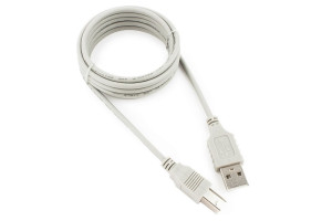 16026161 Кабель USB 2.0 AM/BM, 1.8м, серый, пакет CC-USB2-AMBM-6 Gembird