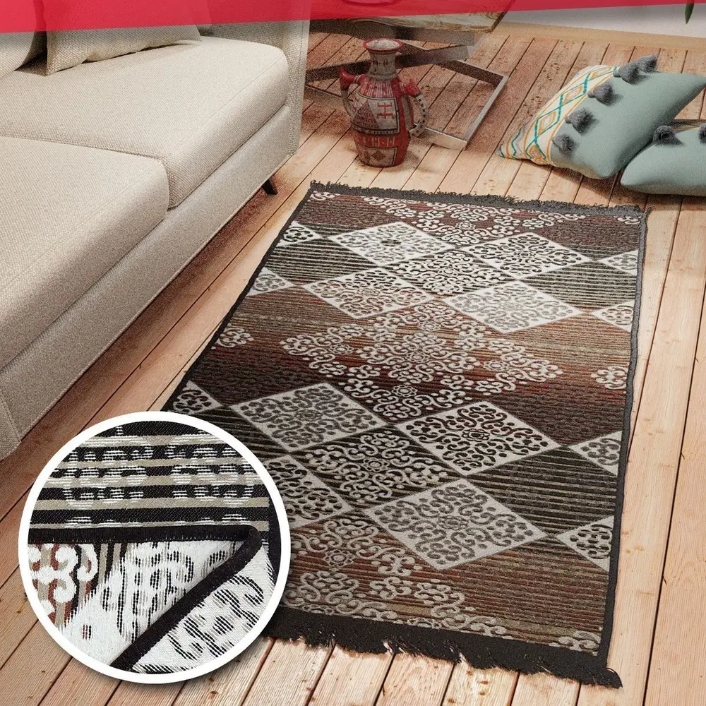 Ковер Mutas Carpet Sacil Rug КС 1262 прямоугольный 180x120 см хлопок