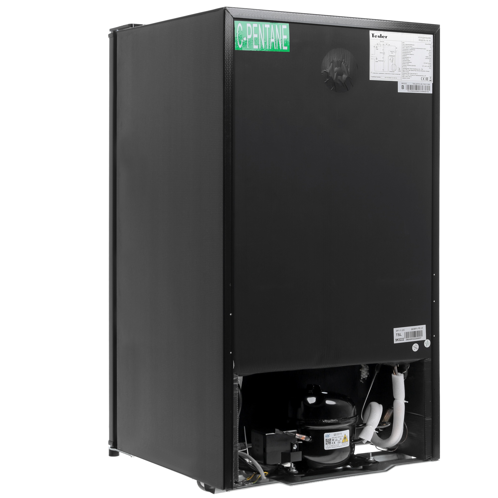 8106129 Холодильник компактный   Tesler RC-95 черный STDN-0046482 - Вид №4