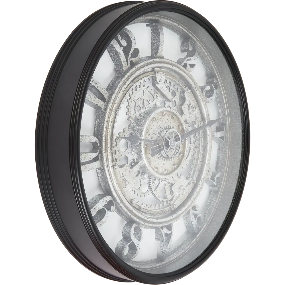 Часы настенные Atmosphera Meca круглые пластик цвет серый ø51 см Smile STLM-2138672 - Вид №3