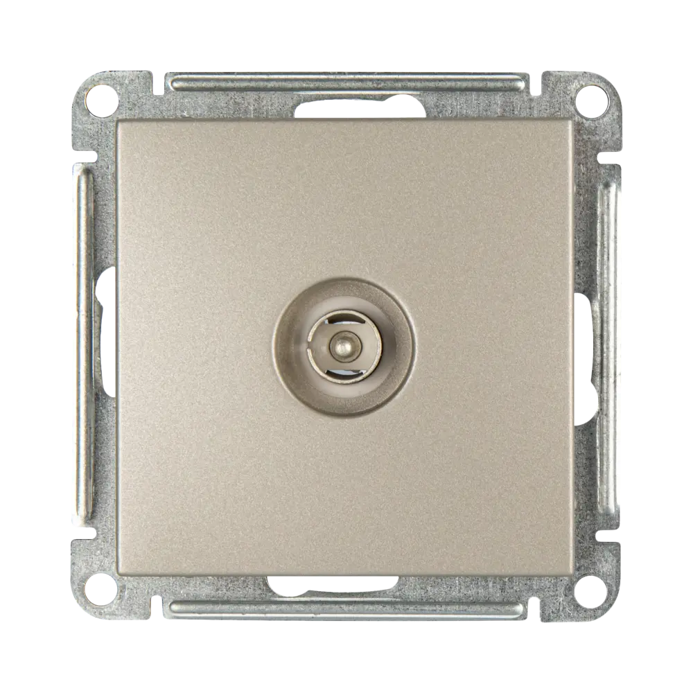 TV розетка SYSTEME ELECTRIC W59 для скрытого монтажа в платине 82797857 STLM-0036013