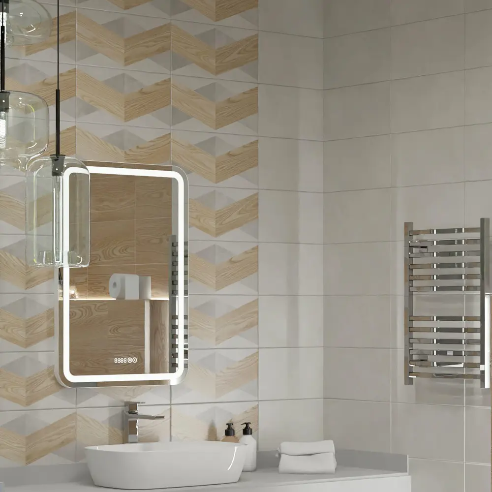 Настенная плитка KREAFORTA Mersey Wood Mix 2 20x40 см 1.62 м² матовая цвет разноцветный STLM-2010178