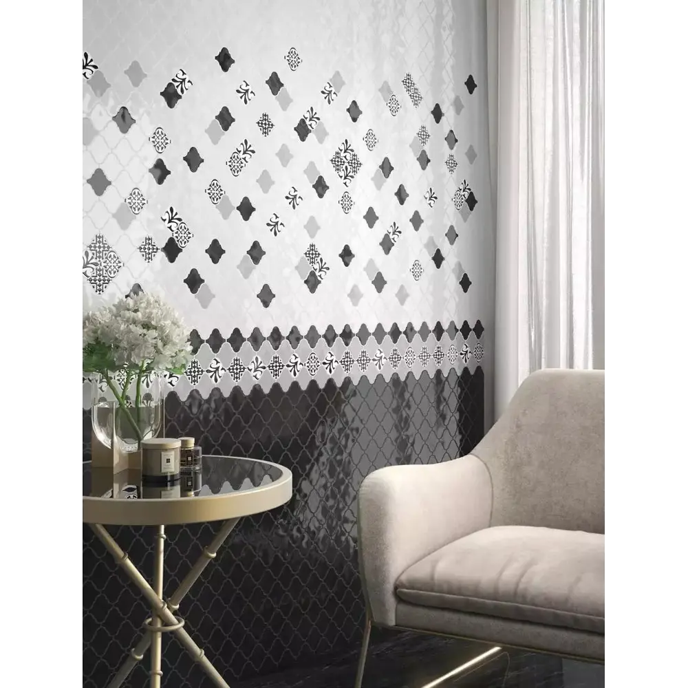 Мозаика Kerama Marazzi Arabesques Shiny 26x30 см цвет белый Арабески STLM-2000417 - Вид №4