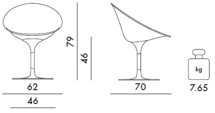Кресло на насесте из поликарбоната Kartell ERO/S/ ARCH-00105196 - Вид №31