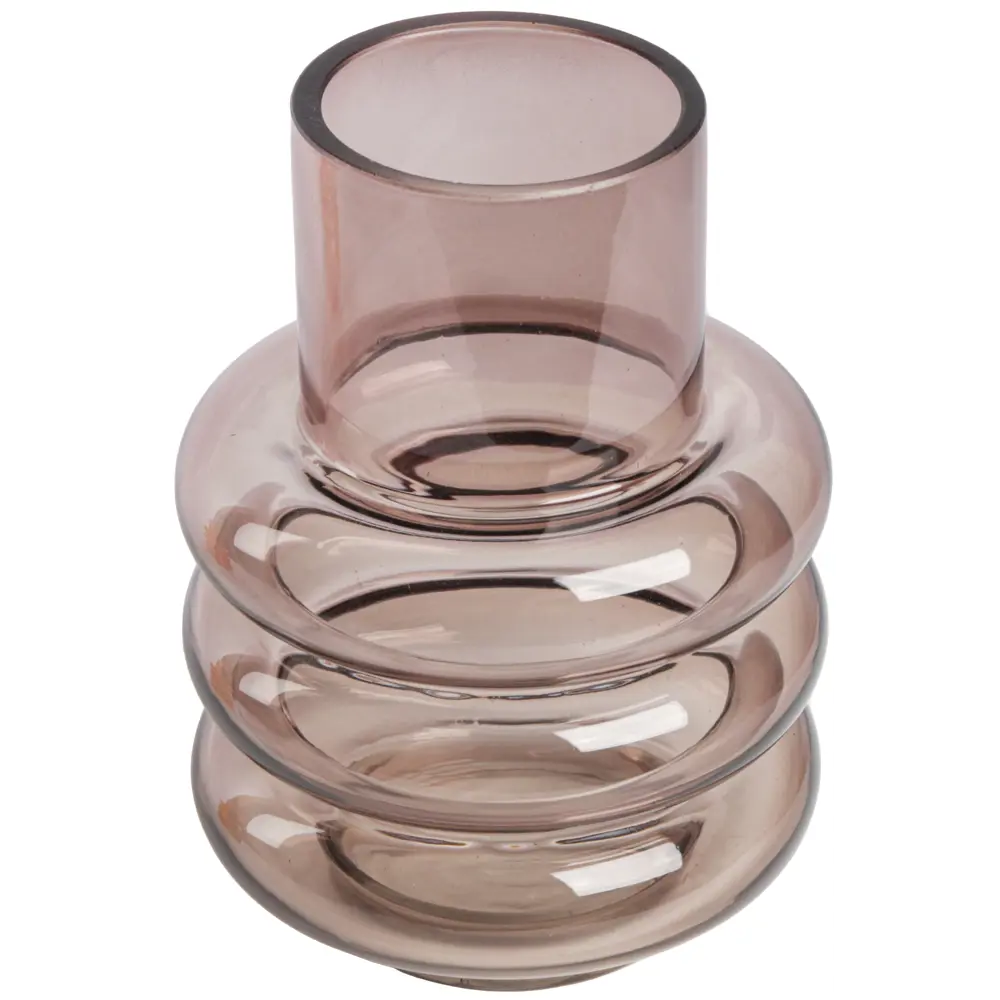 Ваза Кольца стекло цвет серый 14.2 см Santreyd STLM-2203859