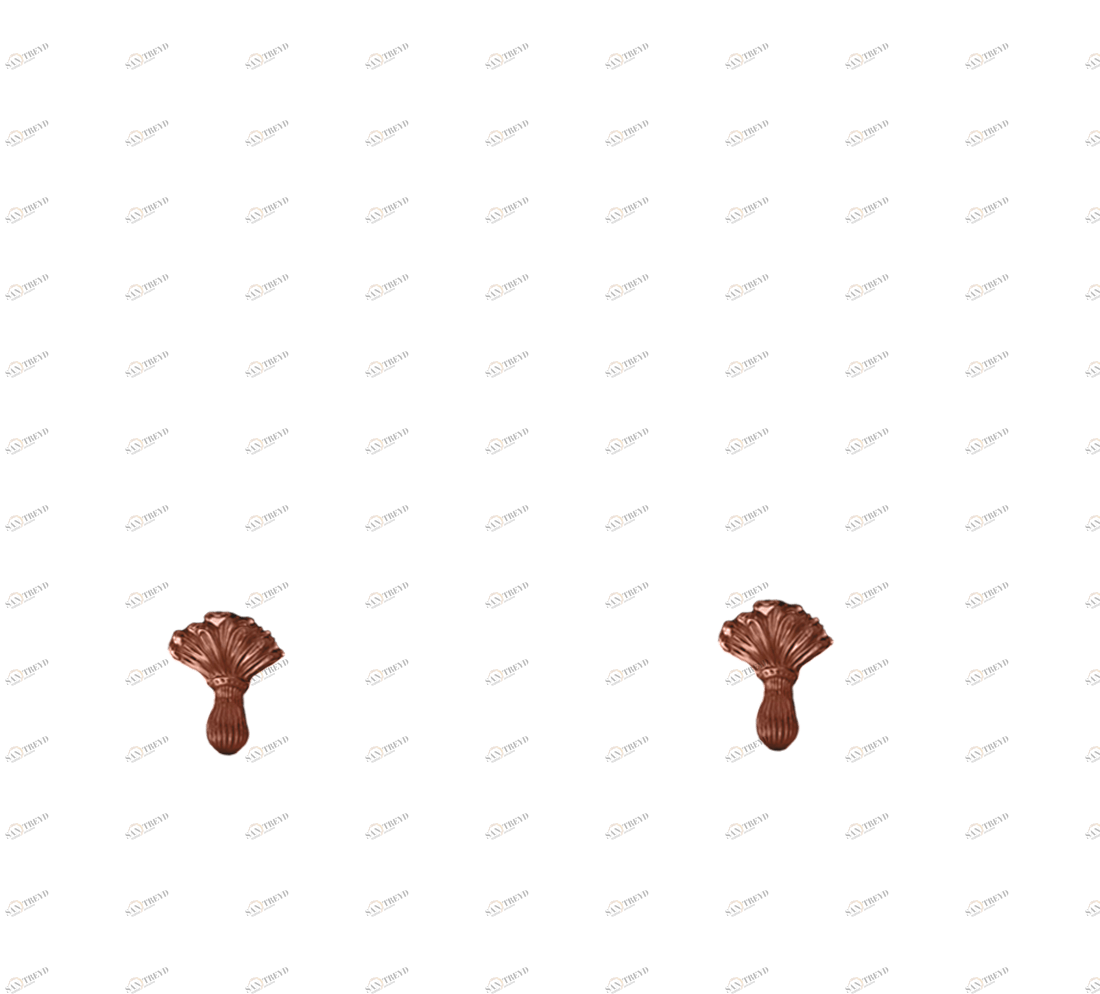 Gentry Home Bexley Cast iron bathtubs with feet Цветочная медь GH102018 