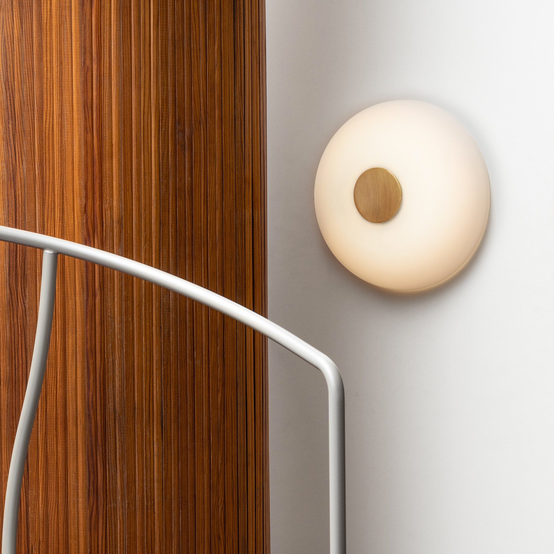 Светодиодный настенный светильник из опалового стекла FontanaArte Tropico ARCH-00119605 - Вид №12