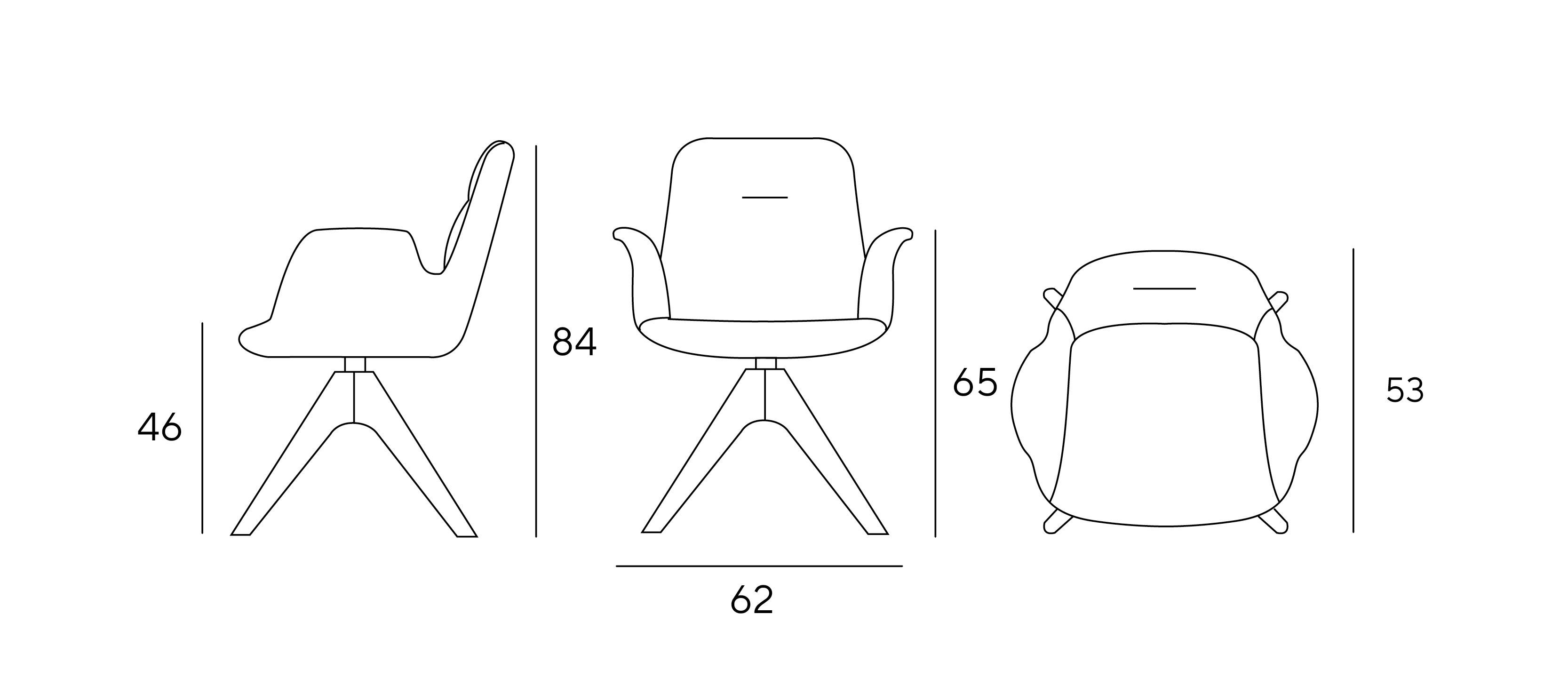 Тканевый стул с подлокотниками Innova Imbottiti Eleven ARCH-00124548 - Вид №3