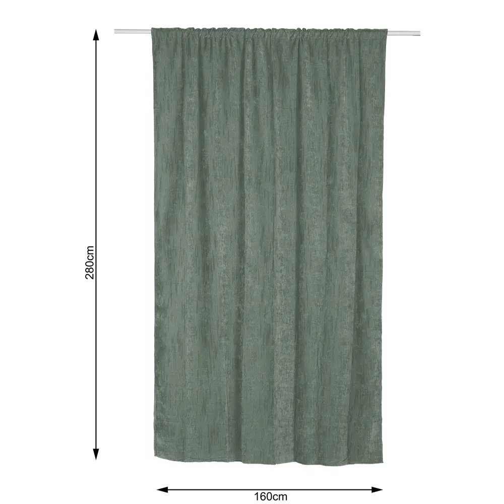 Штора на ленте Inspire Kamila 160x280 см цвет голубой 86255215 STLM-2006201  - Вид №1