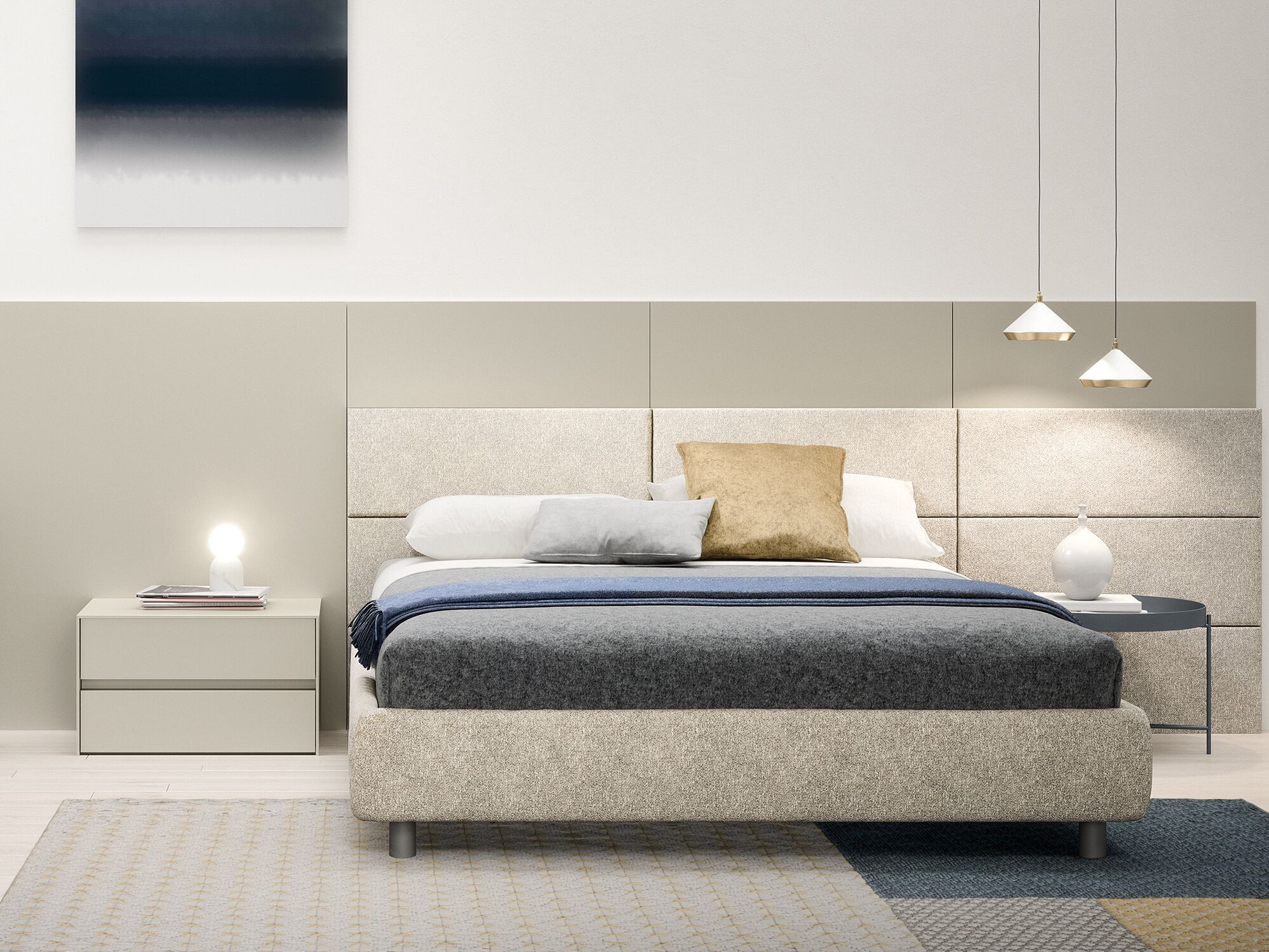 Прямоугольная тумбочка с ящиками Novamobili Пифагор ARCH-00017854